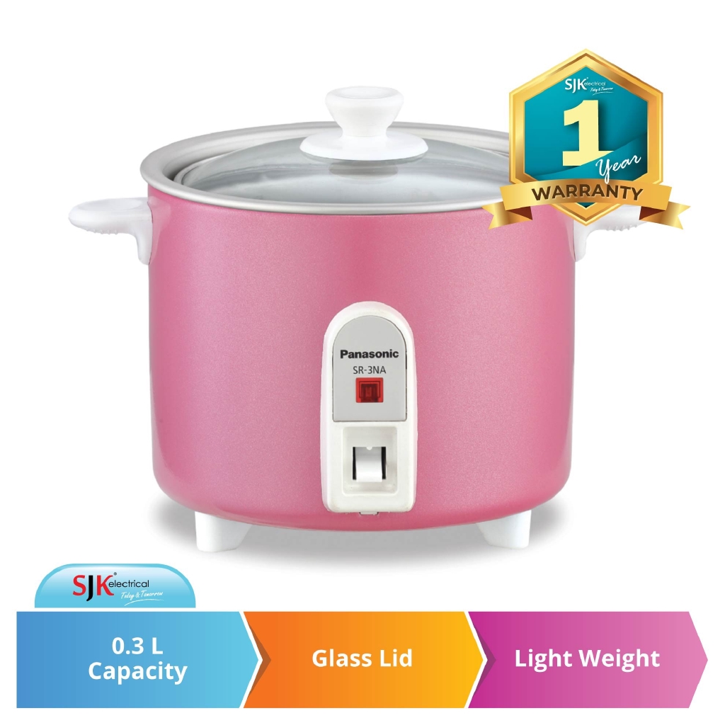 Panasonic Mini Rice Cooker SR3NA (0.3L) One Button Operation Shopee