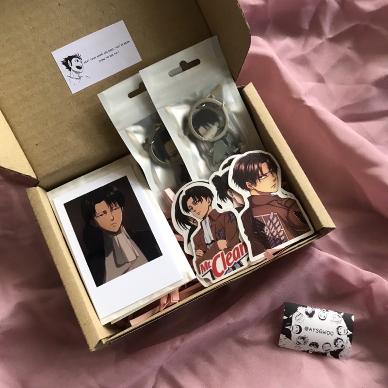 Anime Attack On Titan Gift Set Boxes Levi Eren Mikasa Jean Armin