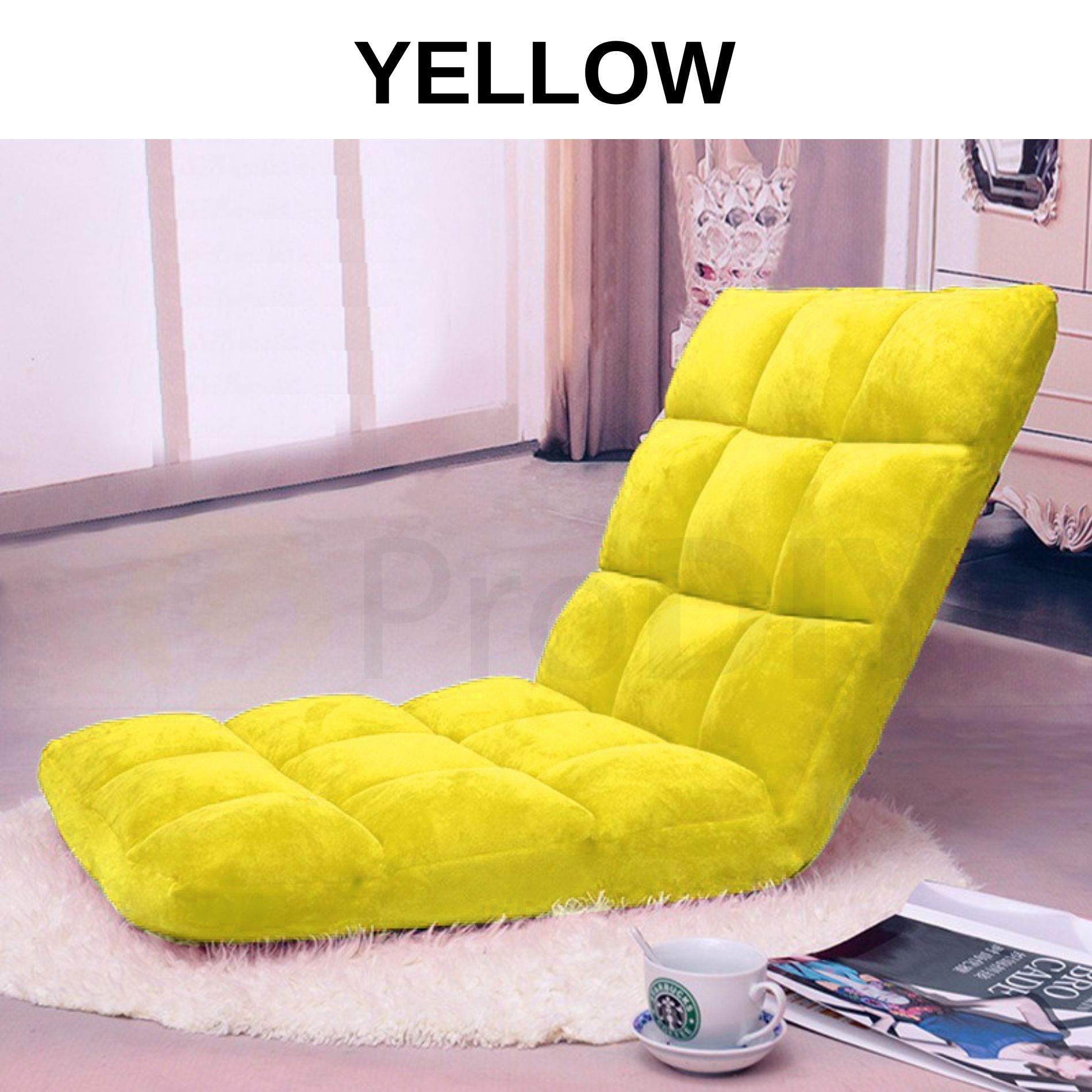 Foldable Lazy Sofa Adjustable Recliner Sofa Bed Floor Single Floor Sofa