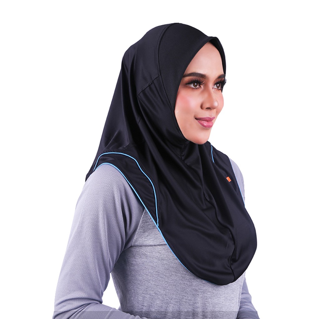 Raqtive Sports Hijab B208 Aqua Blue Shopee Malaysia