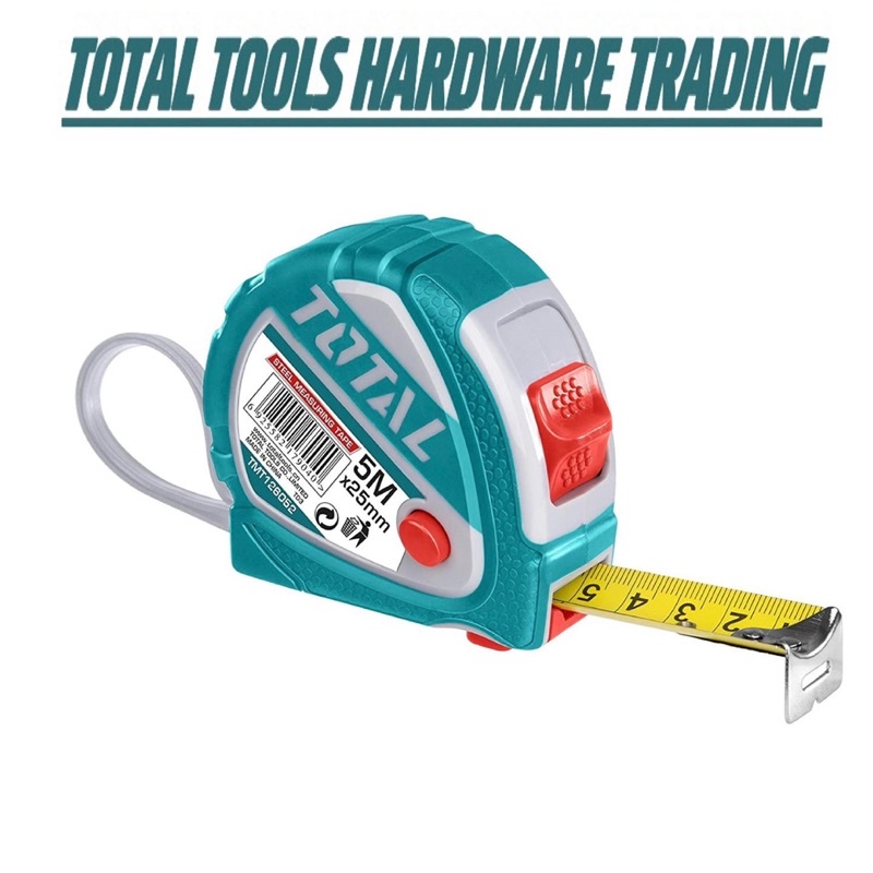 TOTAL STEEL MEASURING TAPE 5Mx25MM (TMT126052) Shopee Malaysia