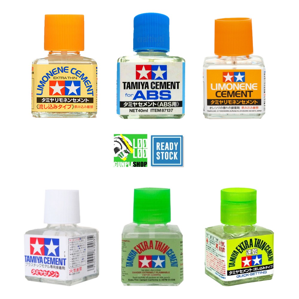 Gundam Tools Tamiya Extra Thin Cement Fast Dry Shopee Malaysia