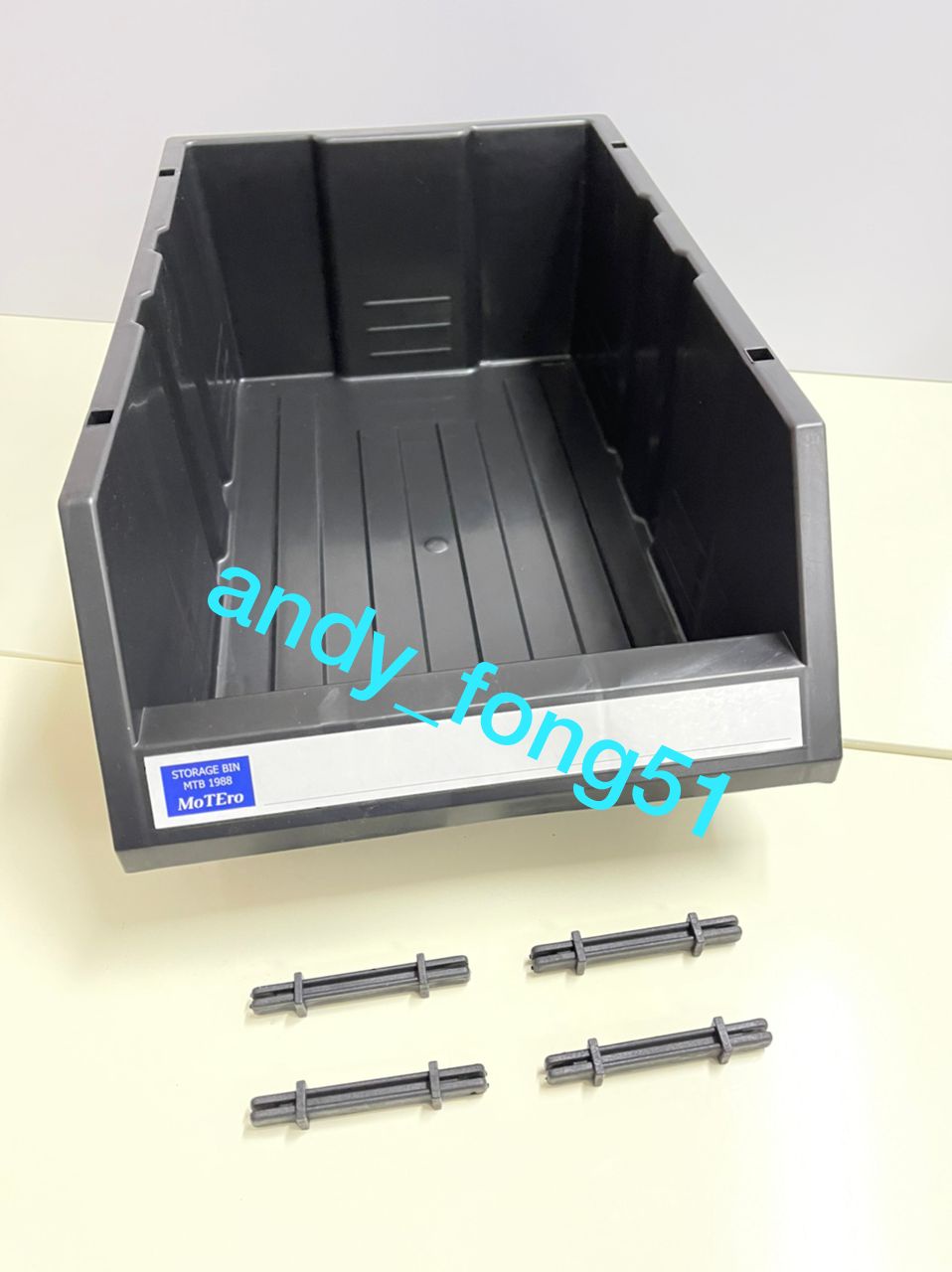 Storage Bins Box / Black Plastic Parts Bins Box Spare Parts Storage