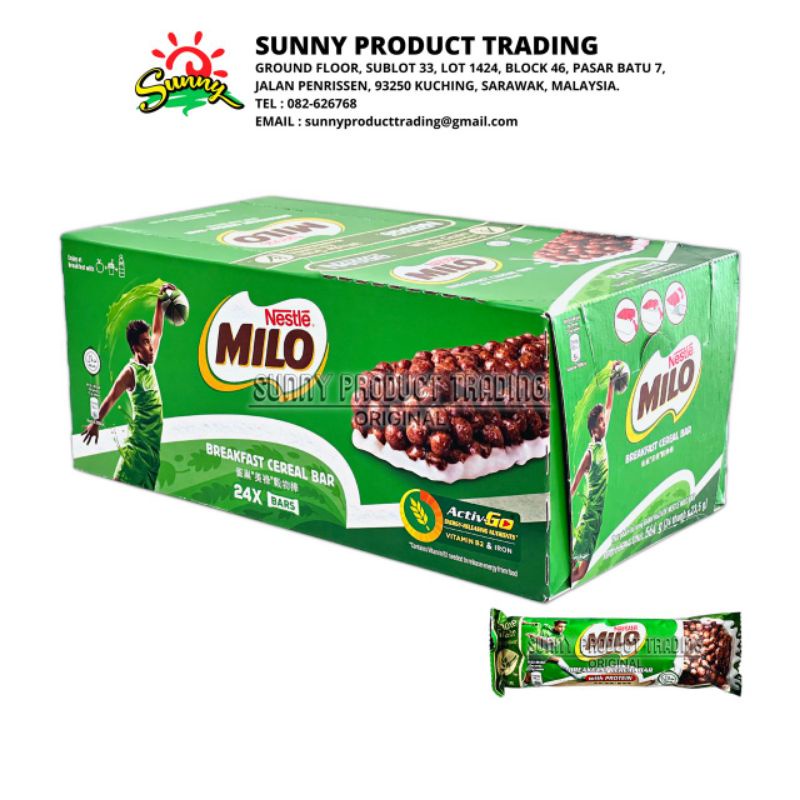 Nestle Milo Breakfast Cereal Bar (23.5g x 24 bars) Shopee Malaysia