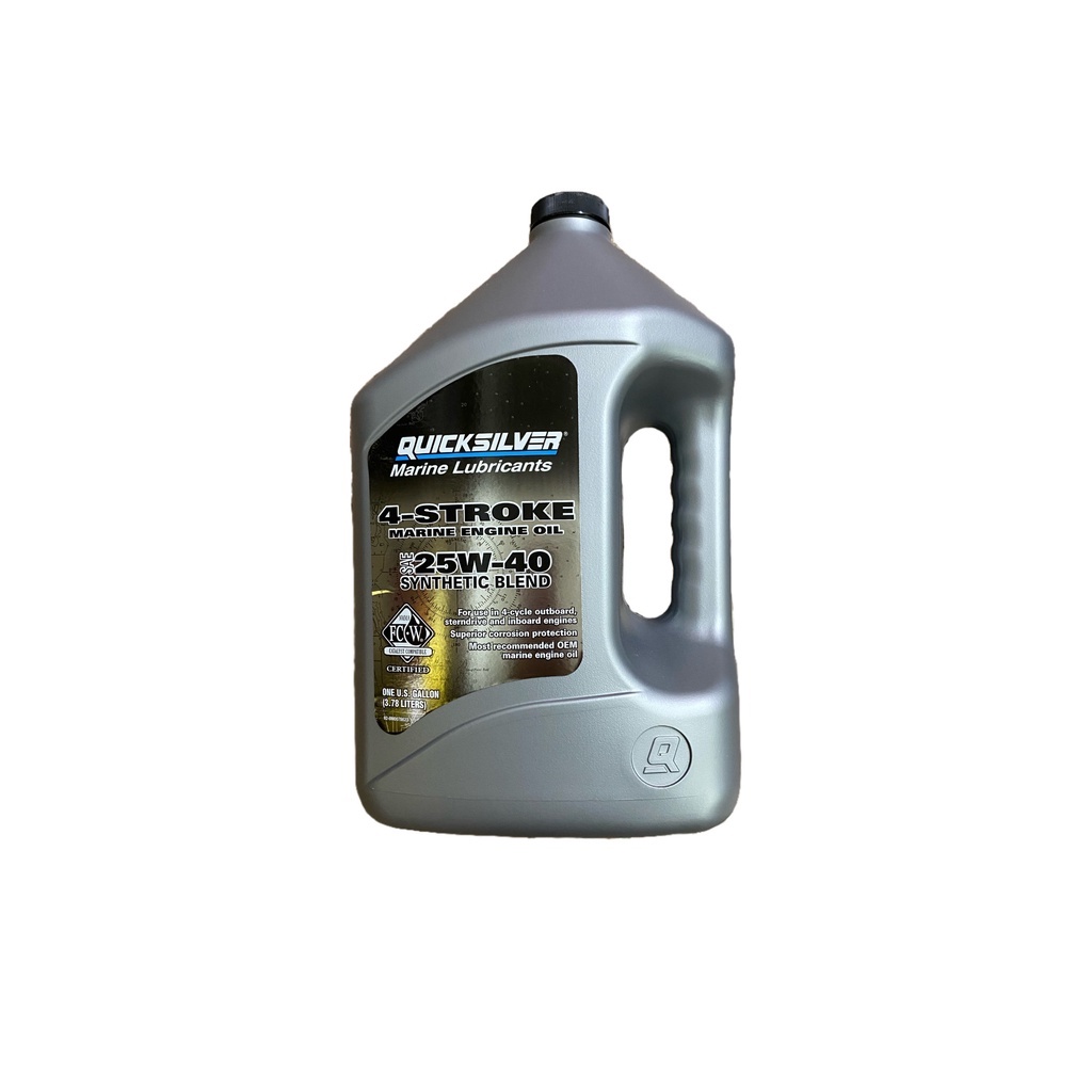 QUICKSILVER OIL 4 STROKE MARINE ENGINE OIL 25W40 SYNTHETIC BLEND