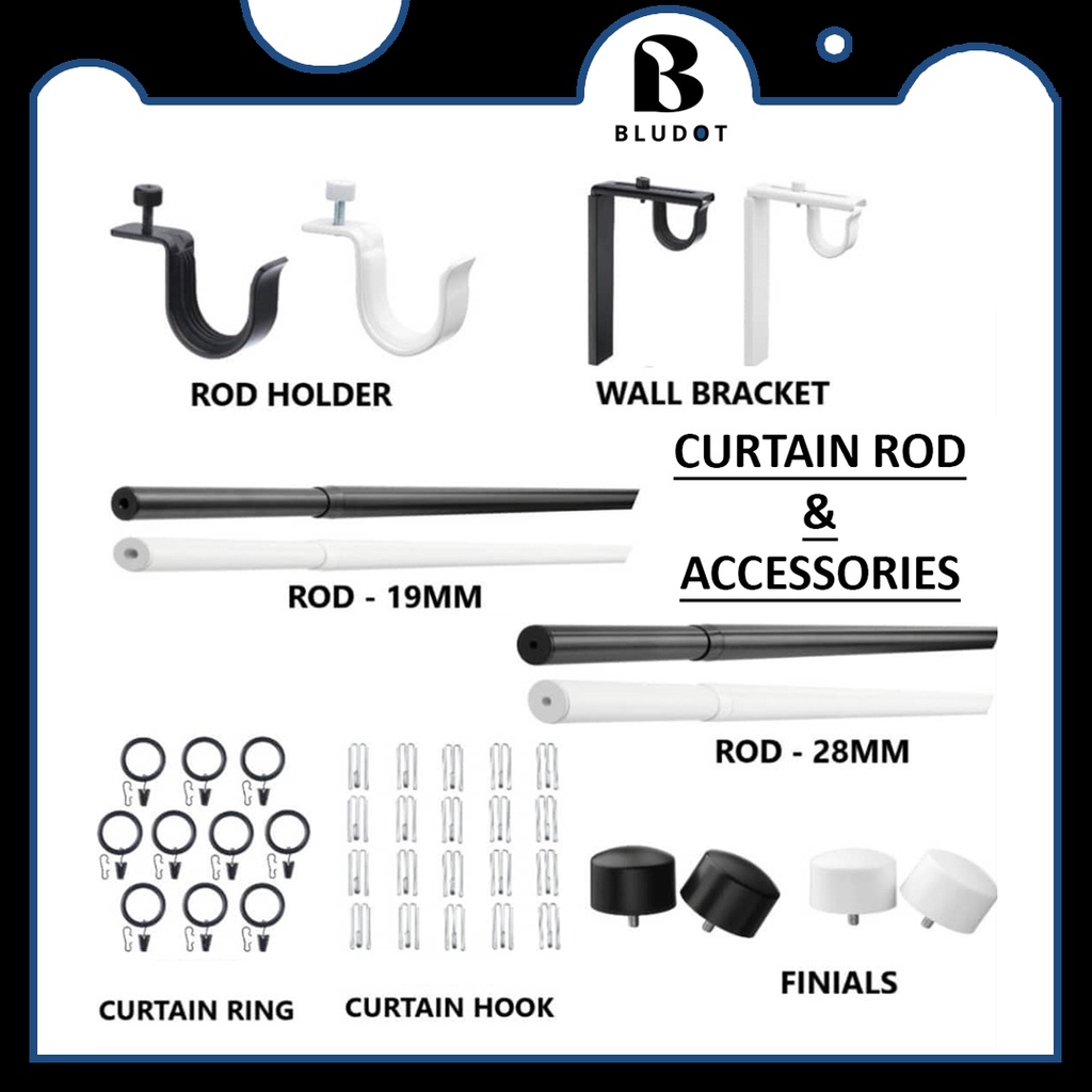 D.I.Y CURTAIN ROD ACCESSORIES CURTAIN ACCESSORIES CUSTOMIZE CURTAIN