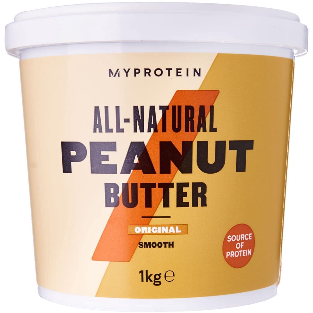 Myprotein AllNatural Peanut Butter Original / Smooth (1kg) Shopee