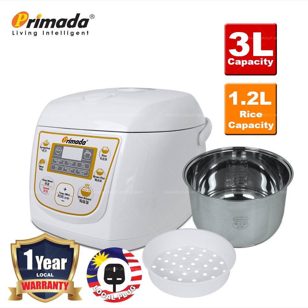Primada Smart Rice Cooker PSCL301 Shopee Malaysia