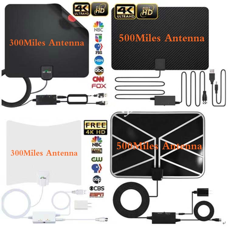 【Hot】Indoor Amplified 500 Mile Range TV Antenna With Signal Amplifier