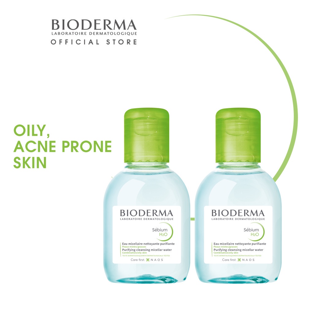 [Duo Bundle Set] [EXP 2/2023] Bioderma Sebium H2O Purifying Micellar
