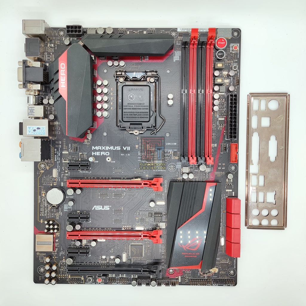 Asus MAXIMUS VII HERO Z97 ATX LGA1150(4th Gen) Motherboard include I/O