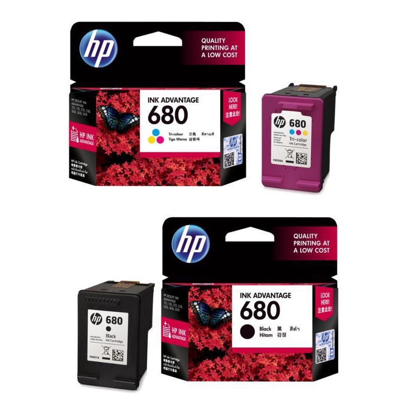 HP 680 Original Ink Advantage Cartridge ( Black Color ) with Box 100