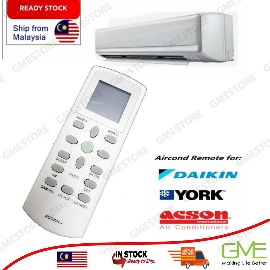 (READY STOCK) Daikin York Universal Aircond Air cond Remote Control