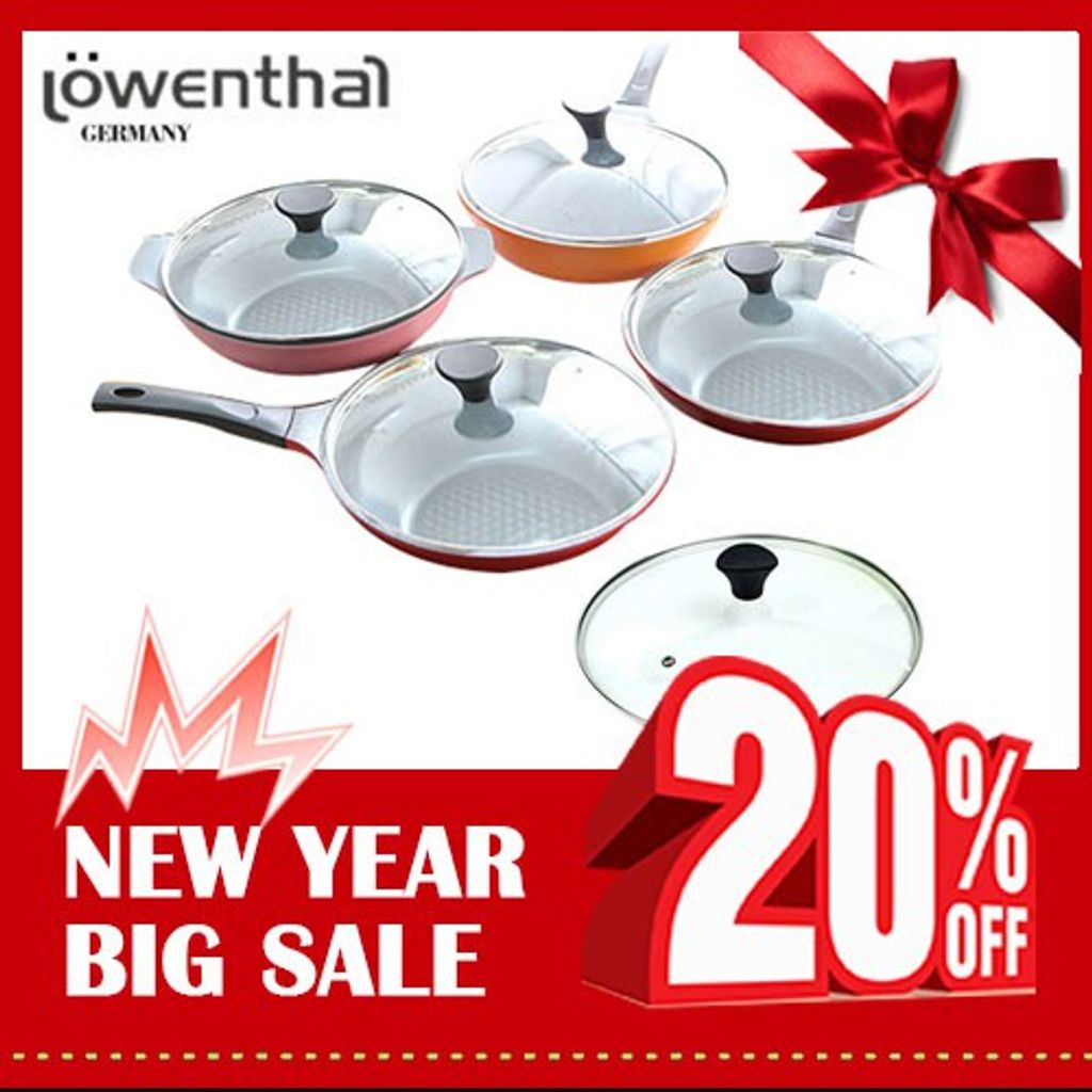 Lowenthal non stick Stone ceramic Frying Pans + woks set / cooking