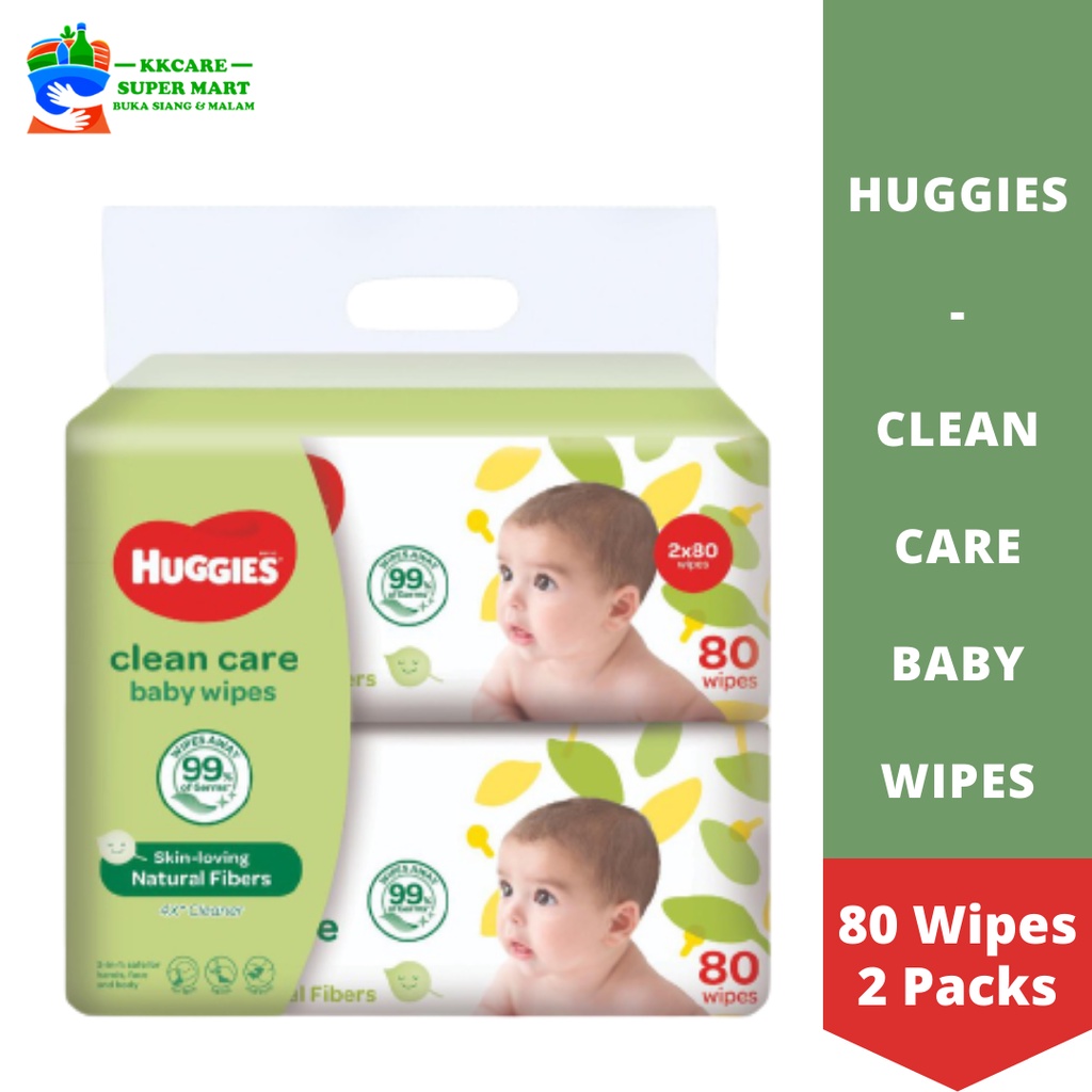 Huggies Clean Care Baby Wipes / 3 IN 1 Safe use for hand face and