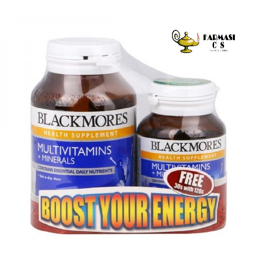 BLACKMORES Multivitamins + Minerals 120s+30s EXP08/2021 Shopee Malaysia