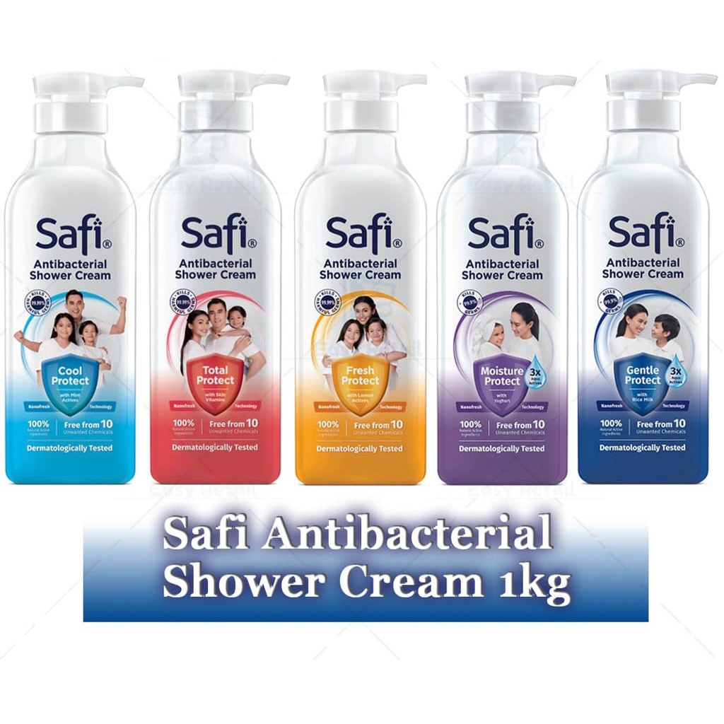 SAFI Antibacterial Shower Cream Body Wash 1KG/850G Shopee Malaysia