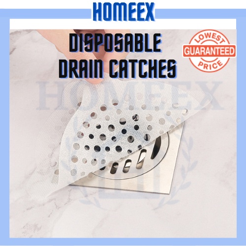 Hommex Drain Cover Floor Bathroom Drain Cover Disposable Drain Hair