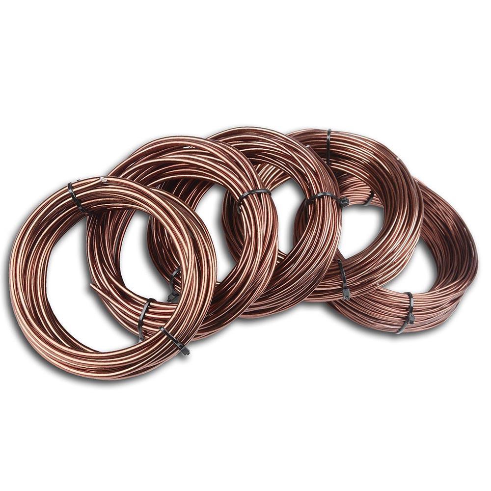 1KG BRONZE COLOR ALUMINIUM BONSAI GARDENING WIRE DAWAI POKOK 5MM New