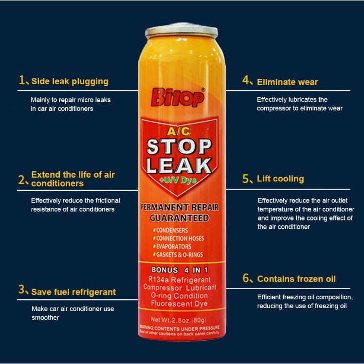 ( Bitop 4 in 1 = RM16.8 ) AIRPRO AISIN AIR COND STOP LEAK + OIL TREAMENT AIR COND AIRCON AC