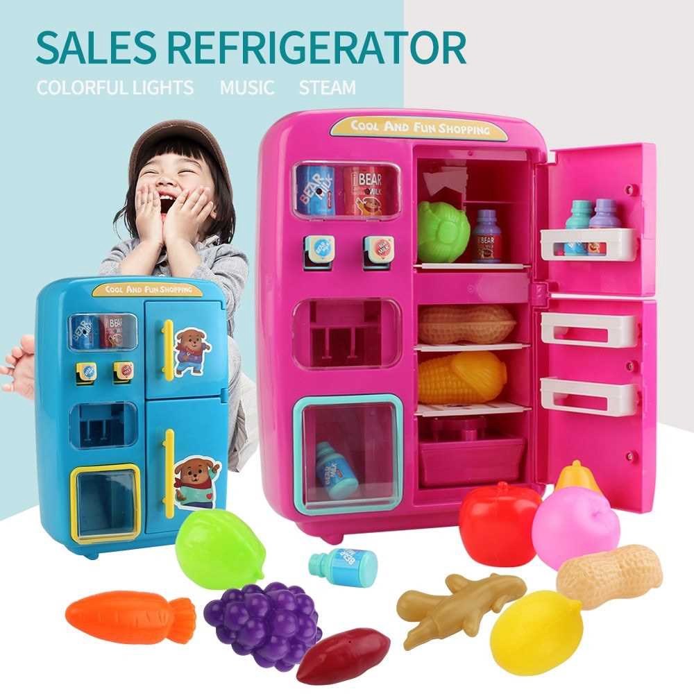 31PCS IN 1 Kitchen Play Toy Mini Vending Refrigerators Early
