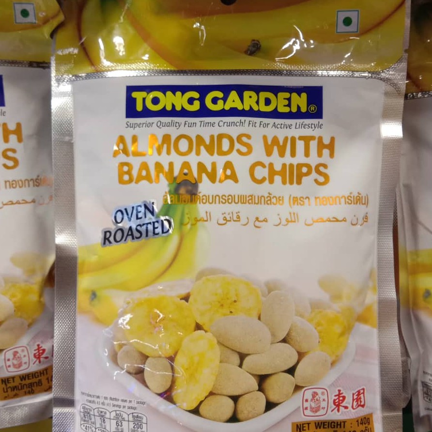 TONG GARDEN ALMONDS WITH BANANA CHIPS Halal Shopee Malaysia
