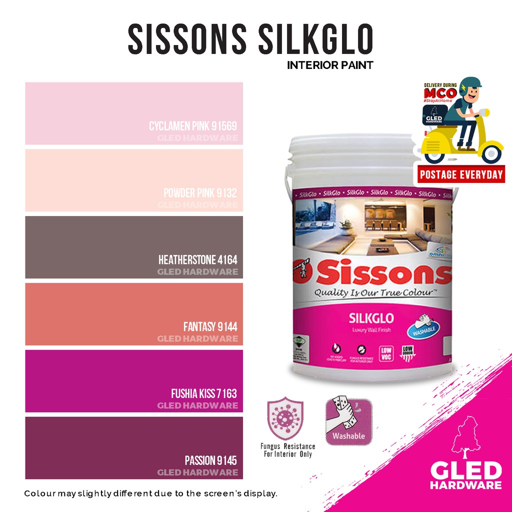 Interior Paint Sissons Silkglo Luxury Wall Finish (1L & 5L) Cat