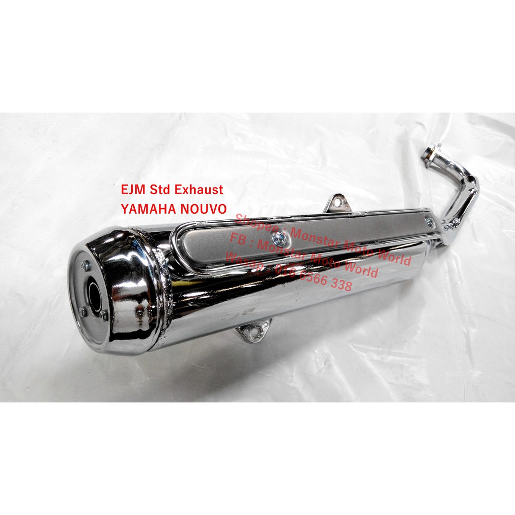 EJM Standard Exhaust Yamaha NOUVO S LC Std Ekzos Pipe Ori Nouvo Skuter Scooter Shopee Malaysia