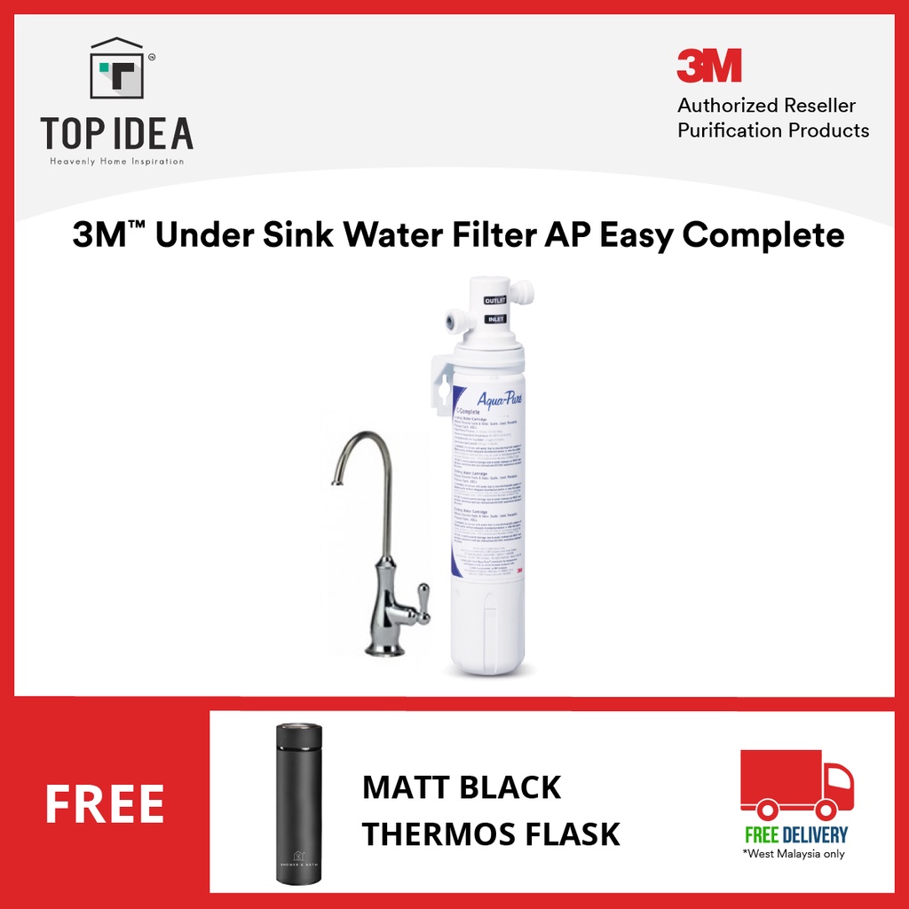 3M Water Filter System AP Easy Complete Undersink Indoor Water Filter