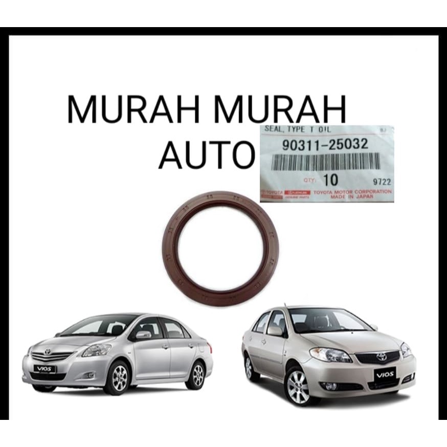 100 ORIGINAL TIMING OIL SEAL CRANK SHAFT OIL SEAL TOYOTA VIOS NCP42