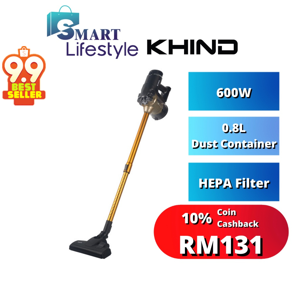 KHIND Cyclonic System with HEPA Filter Vacuum Cleaner VC68P Shopee