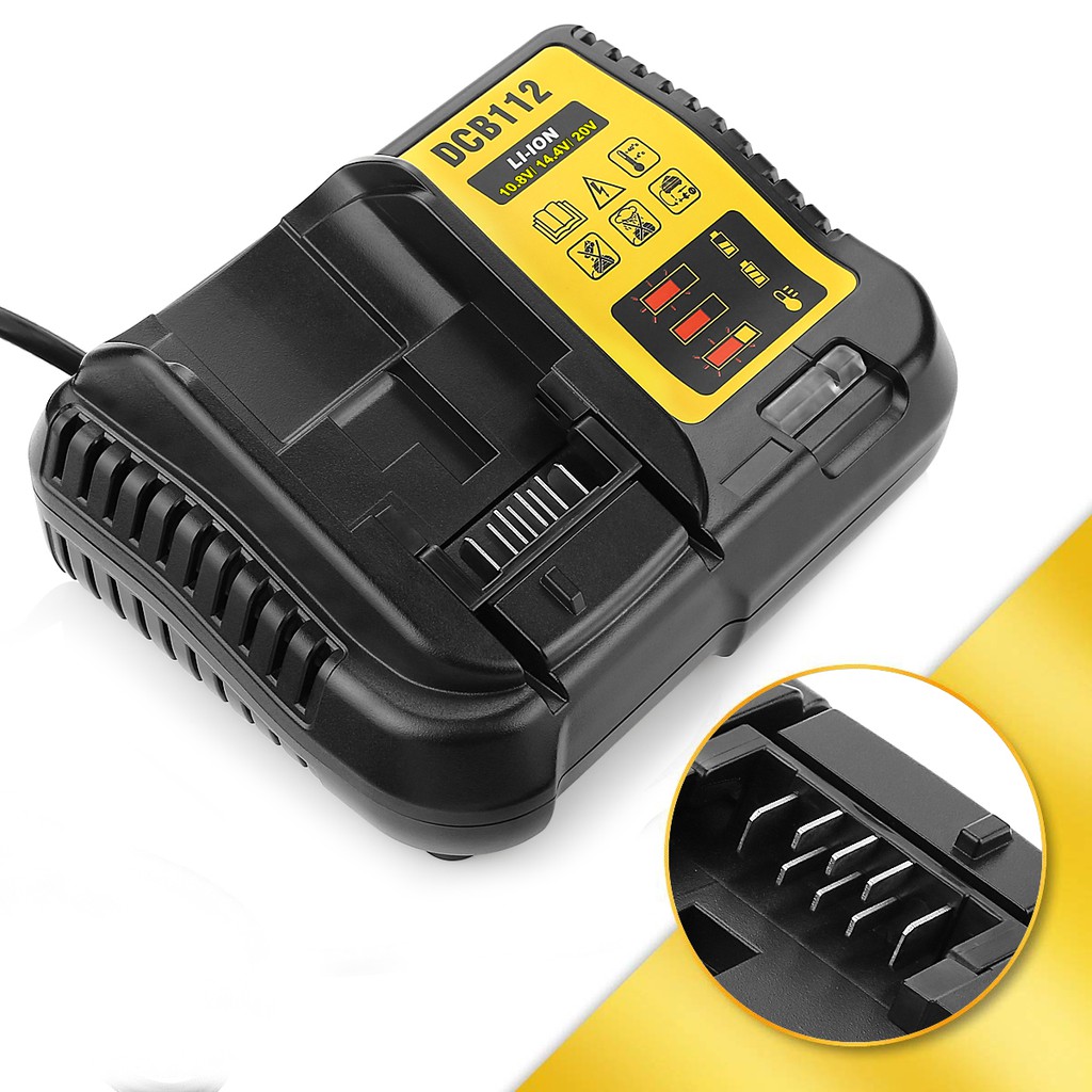 DCB112 Battery Charger for Dewalt 1220V MAX DCB107 DCB101