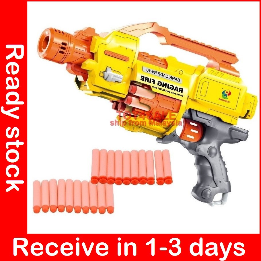 🌟In Stock🌟 Electric Raging Fire + Free 20 Darts Soft Bullet Nerf Type