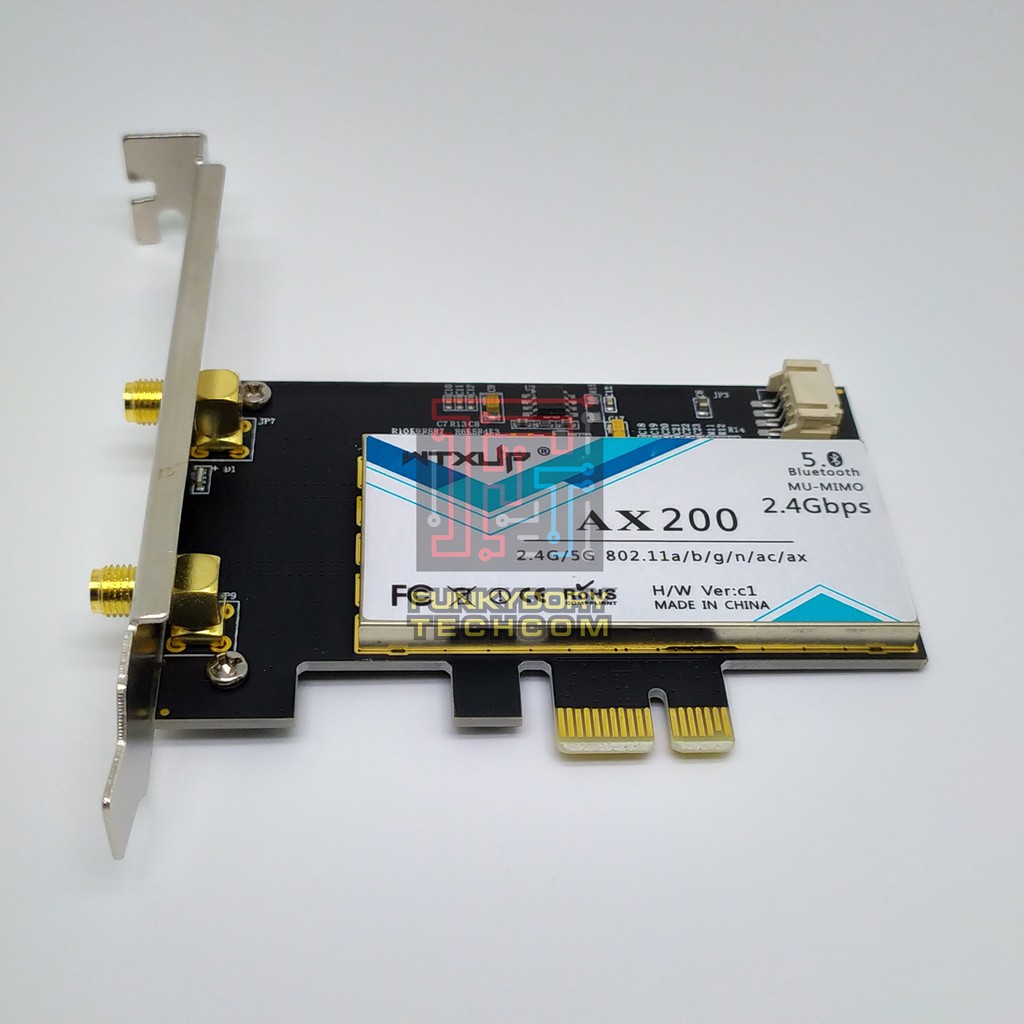 Intel WiFi 6 AX200 PCIe WiFi Card Dual Band 2.4GHz/5GHz 2