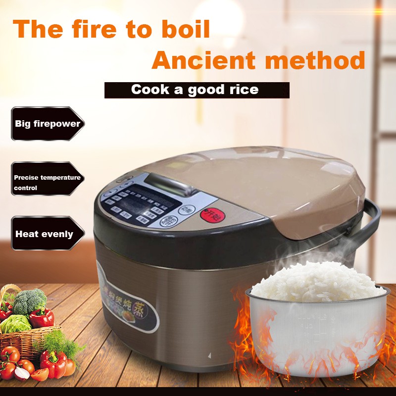 5L smart rice cooker Home Multifunctional 3D Rice Cooker steamed rice