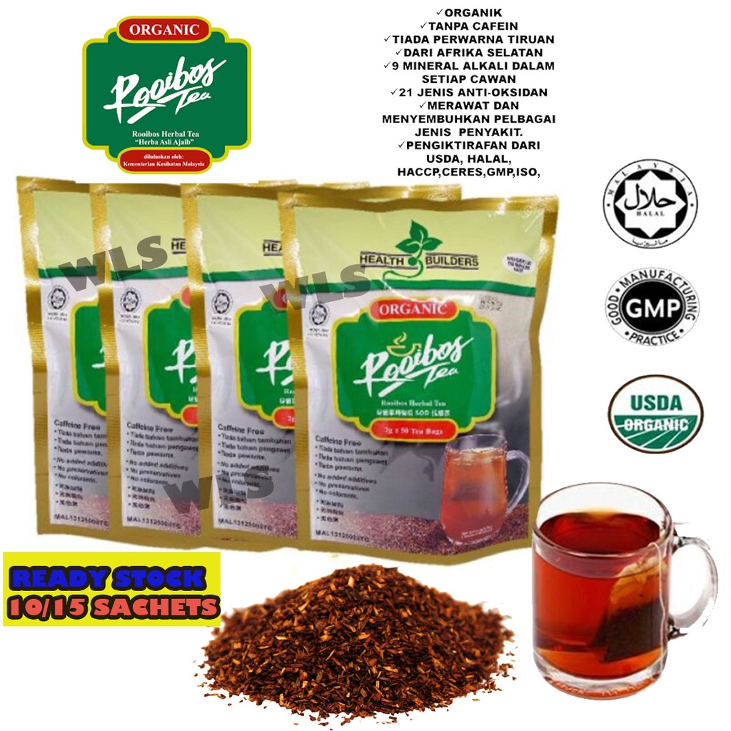 ROOIBOS TEA TEH ORGANIK TEH UNTUK KESIHATAN (DIJAMIN HALAL) Shopee