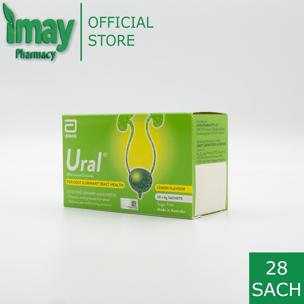 Abbott Ural Effervescent Granules 4 gram for urinary alkalinizer 28