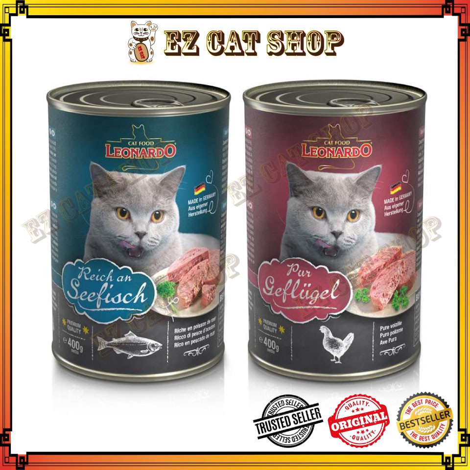 Leonardo Super Premium Canned Wet Cat Food 400gm Shopee Malaysia