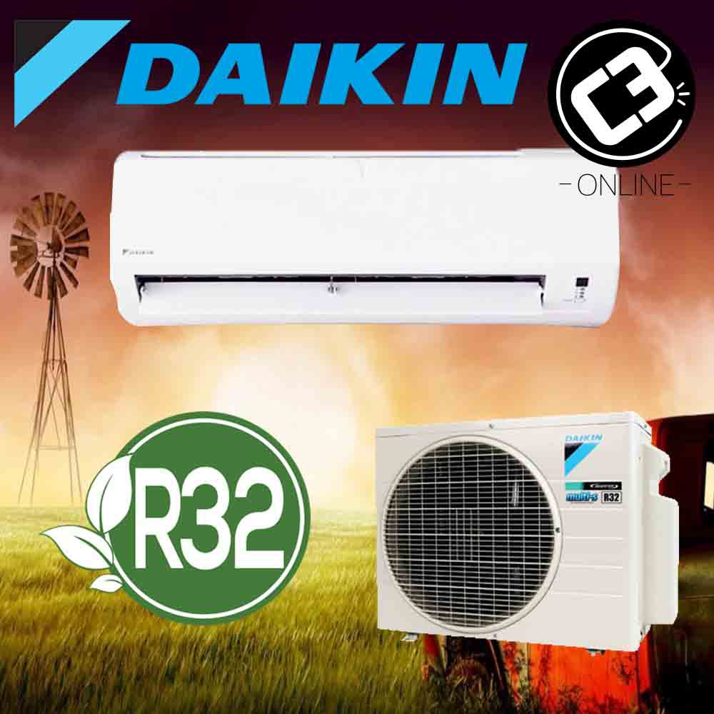 (WEST) Daikin 1.0HP 1.5HP Aircond Non Inverter Wall Mounted (R32) Air
