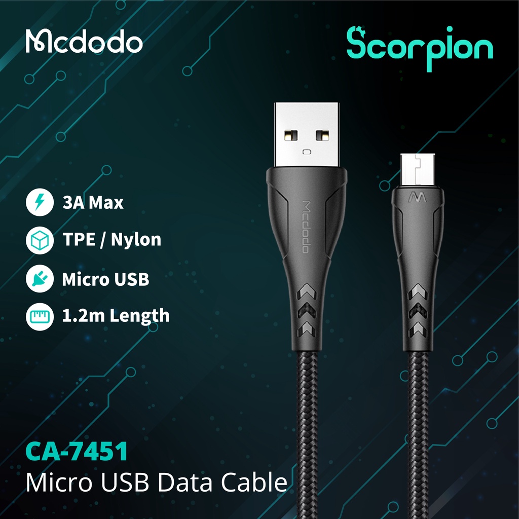 Mcdodo CA7451 Micro USB Data Cable Shopee Malaysia
