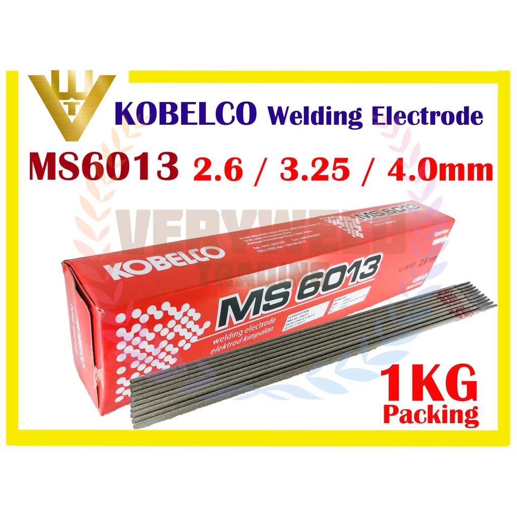 MS6013 Kobelco Ubat Welding Electrode Rod 1kg Shopee Malaysia