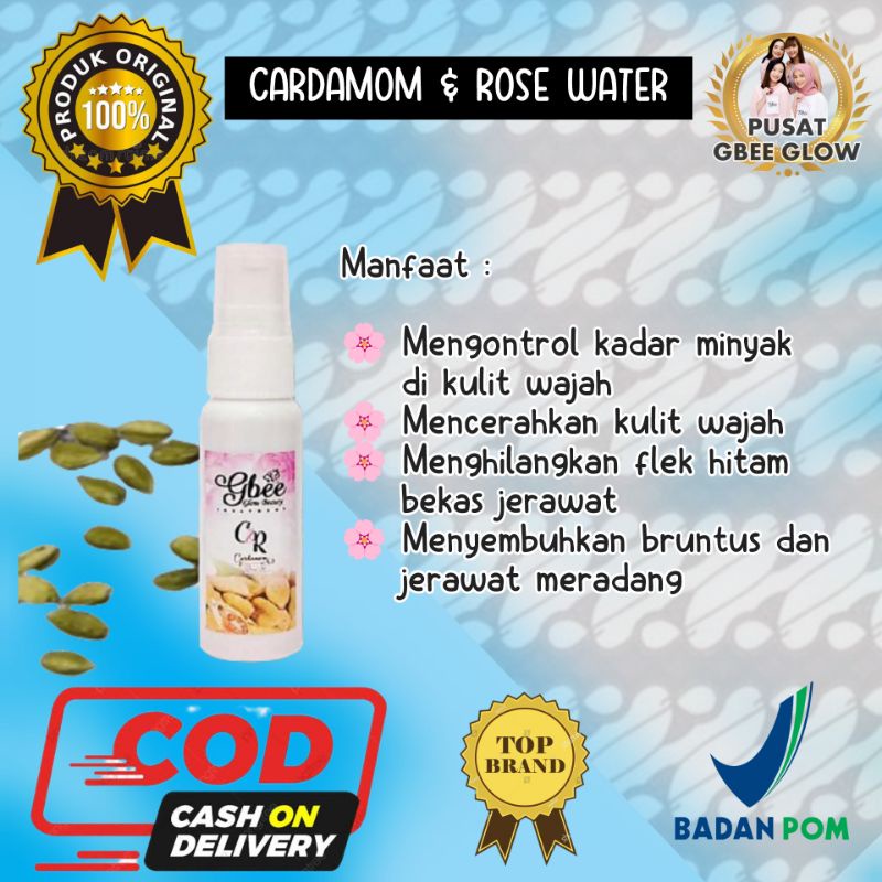 Cardamom & ROSE WATER 30 ML / C&R / CNR / ACNE ACNE GBEE GLOW BEAUTY