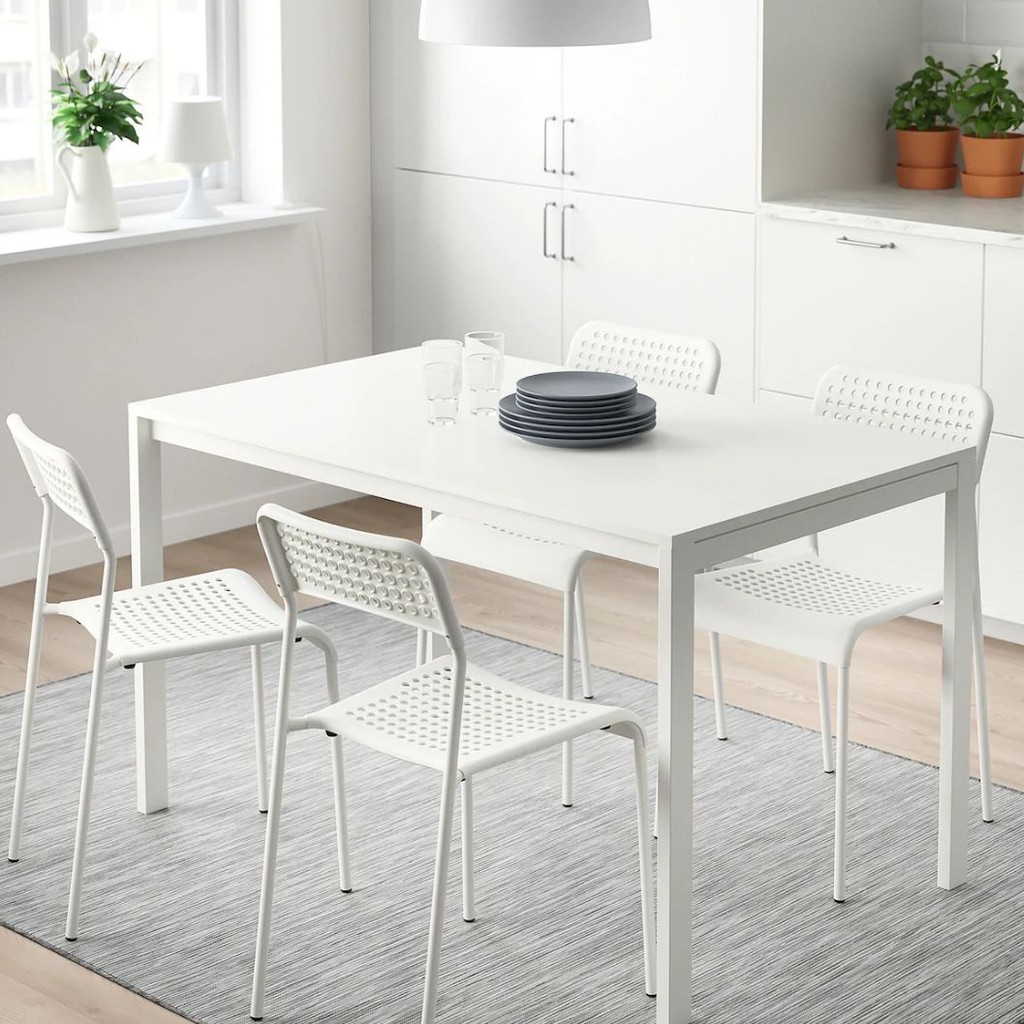 ++ MELLTORP MEJA MAKAN IKEA / PUTIH,WHITE ( 125x75 cm ) / 100 ORIGINAL IKEA Shopee Malaysia