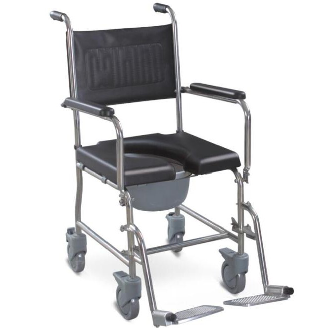 KDA697S Multifunctions Steel Portable Commode Chair wheelchair with Wheels Shopee Malaysia