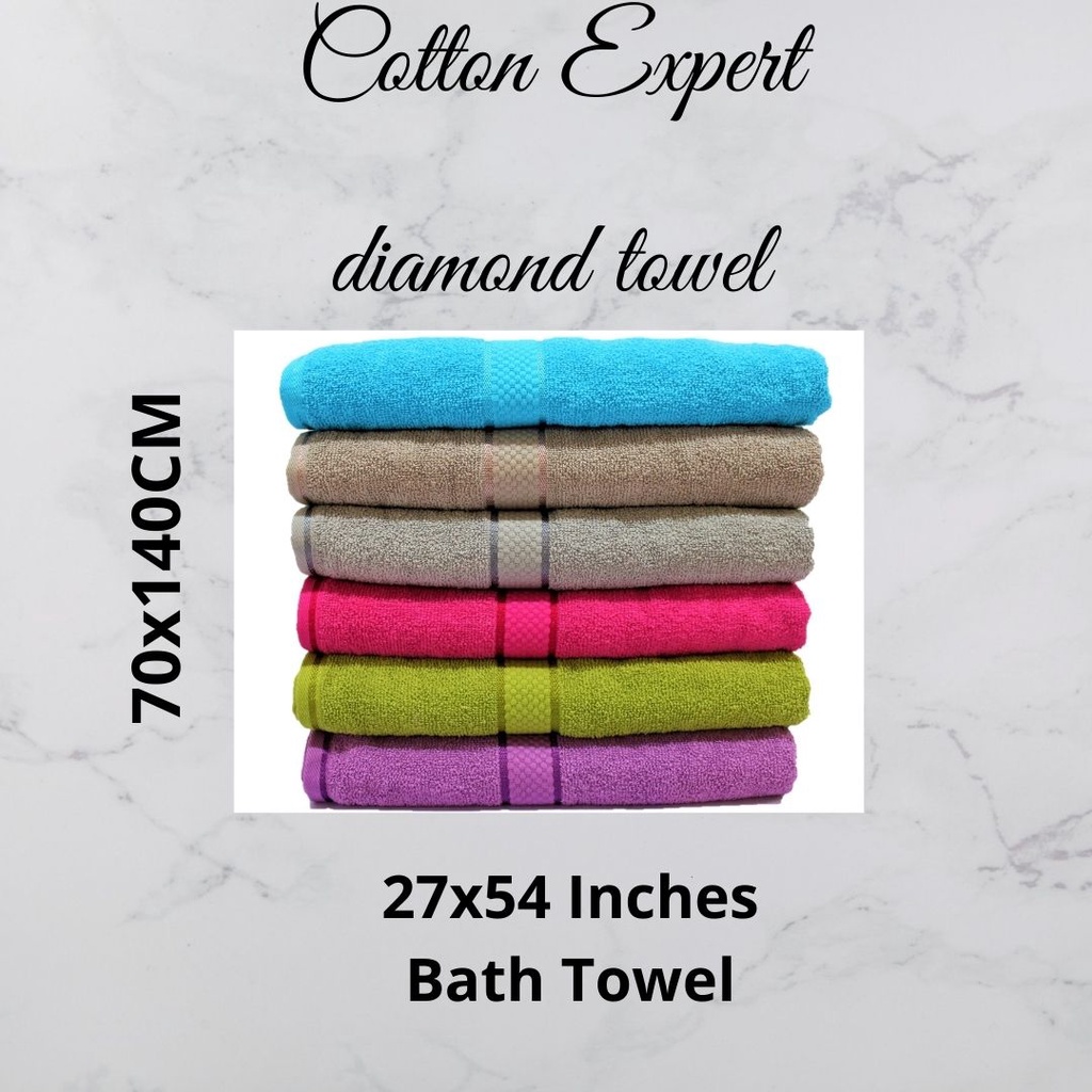 Diamond towel tuala mandi 100 cotton[READY STOCK!] Shopee Malaysia
