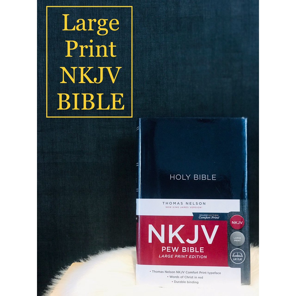 Holy Bible Large Print NKJV Bible Shopee Malaysia