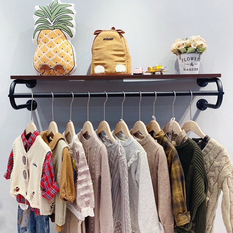 SHIP TODAY 120CM 80cm Clothes Bar Wall Hanger Clothes Rack Besi Gantung
