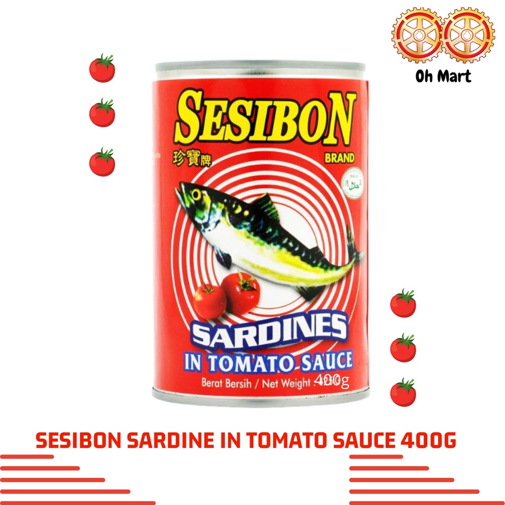 Sesibon Brand Sardine In Tomato Sauce 400g Shopee Malaysia