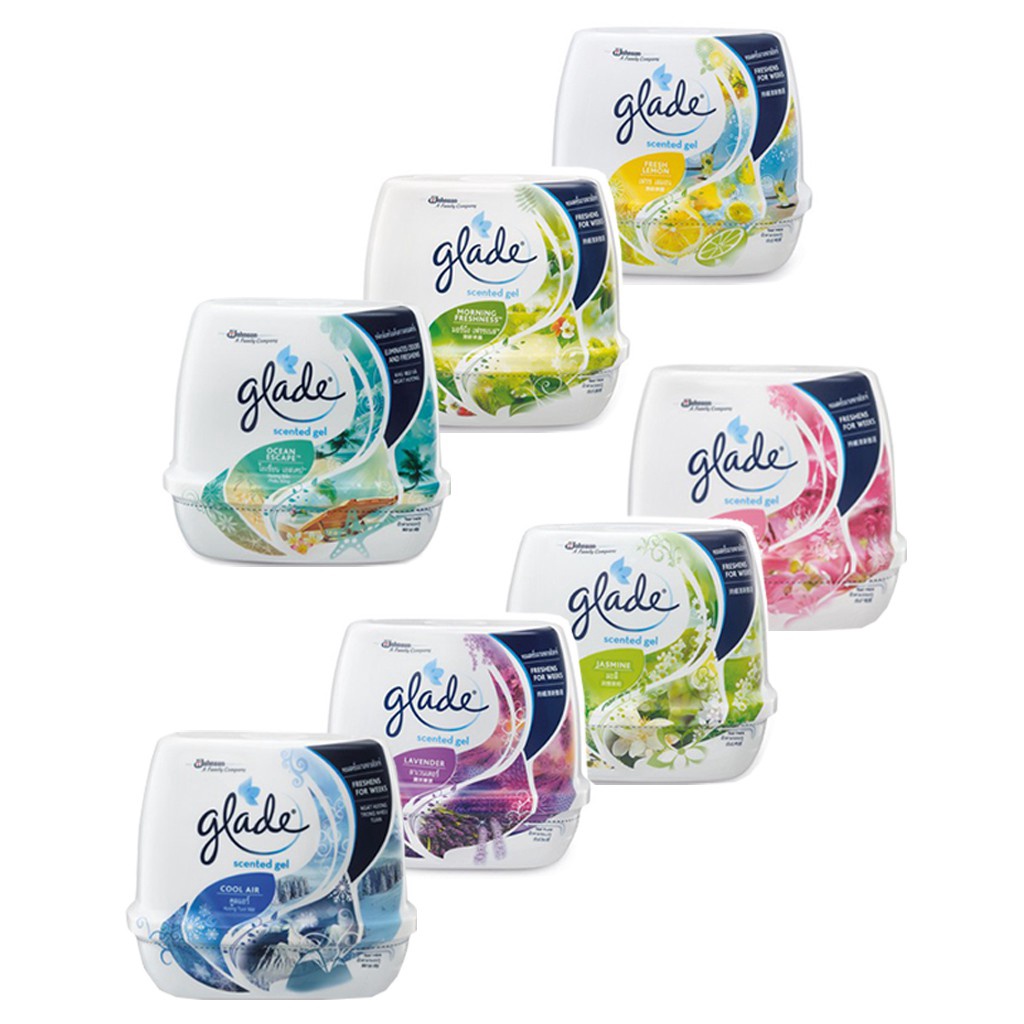 GLADE SCENTED GEL180G SAKURA/OCEAN/COOL/LEMON/MORNING/LAVENDER Shopee
