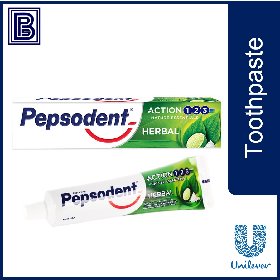 Pepsodent Toothpaste Action 123 Herbal (75g/120g/190g) Shopee Malaysia
